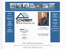 Tablet Screenshot of chosenhomeinspections.com